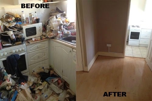 Garage Cleanout — before
